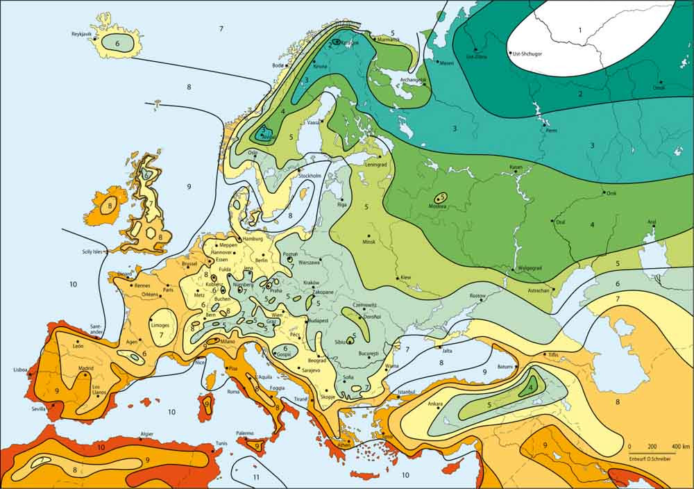 humid continental climate europe